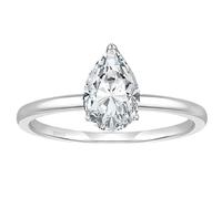Skcess Bague de mariage en argent sterling 925 - Bague solitaire pour femme avec oxyde de zirconium - Bague gothique - Tailles 47 à 65, Argent sterling, Zircone cubique