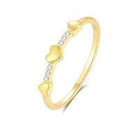 Skcess Bague de mariage en or jaune 9 K/14 K/18 carats, avec diamant blanc