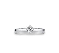 Skcess Bague éternité en or blanc 9 carats, 4 mm, diamant de laboratoire, blanc, 0,25 carat, sans pierre précieuse, 57 (18.1), Pas de pierre précieuse Diamant de laboratoire Pas de pierre précieuse