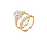 Skcess Bague éternité en or blanc 9 carats pour femme - Moissanite blanche, Taille 50 (Ø 15,9 mm), Moissanite, Moissanite