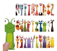 SKDFHOD Lot de 30 Marque-Pages en Forme d'Animal pour Enfants, Marque-Page Amusants Pour Étudiants, Marque-Page Autocollants, Encouragements Amusants pour la Lecture en Classe(animal