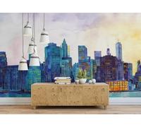 skdhlifpj Papier Peint Panoramique 3d Enfants Dans Un Château De Dessin Animé 200cmx140cm Chambre Enfant Colorée Architecture Urbaine Salon Chambre Adulte Enfant Décoration Tapisserie Murales Mur