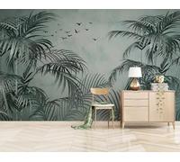 skdhlifpj Papier Peint Panoramique 3d Plantes Tropicales Médiévales 250cmx175cm Forêt Tropicale Humide Forêt Verte Oiseaux En Vol Salon Chambre Adulte Enfant Décoration Tapisserie Murales Mural