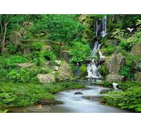 skdhlifpj Papier Peint Panoramique 3d Sommets Montagneux Et Cascade 150cmx105cm Forêts Verdoyantes Lacs Cours D'Eau Paysages Naturels Salon Chambre Adulte Enfant Décoration Tapisserie Murales Mural