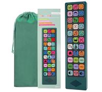 Skdtazrz Appareil AAC pour autisme, outil d'orthophonie à bouton parlant pour enfants et adultes non verbaux, 6 voix enregistrables, voix homme/femme commutable, aides à la communication alternative