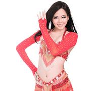 Skdvy Écharpes Hanche Danse Ventre,Foulard Danse Ventre Accessoires de Danse Femmes Belly Dance Costumes Costumes Dance Vêtements Danse Danse DE Dance DE Danses Hauts SHINESTONE(Red)