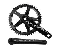 SKEACE BMX pédalier 48T en alliage d'aluminium manivelle à engrenages fixes 144BCD engrenage fixe à vitesse unique 165mm vélo vélo roue à chaîne BMX manivelle Sliver