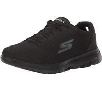 SKEAJ|#Skechers Go Walk 5 - Qualify, (Black Textile/Synthetic/Black Trim Bbk), 39.5 EU