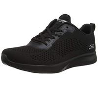Skechers 117018 Femme Baskets, Noir (Black Engineered Knit/Trim BBK), 37 EU
