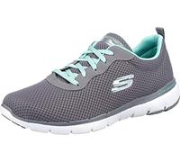 Skechers Femme Flex Appeal 3.0-First Insight Baskets, Gris (Gray Mesh/Mint Trim Gymn), 37 EU