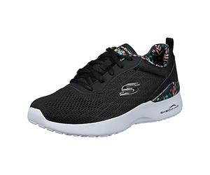 Skechers 149756 Wmlt, Baskets pour Femme, Bordure en Maille Noire, 36.5 EU