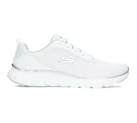Skechers Chaussures Flex Appeal 5.0 Uptake – Blanc/Gris en maille bordure argentée – Femme 41