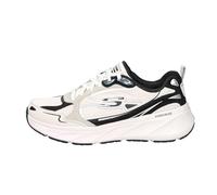 Skechers 150493 NTBK Chaussures basses à lacets en cuir et synthétique pour femme Blanc, Combinaison blanche., 38 EU