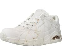 SKECHERS Baskets basses 'Uno - Marble Marvel' or / gris clair / blanc, Taille 42