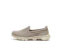 Skechers Femme Go Walk 5 Baskets, Taupe Textile/Trim, 42 EU Large