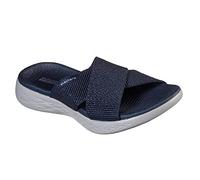 Skechers Femme on-The-go 600 Glistening Sandale Glissante, Bleu Navy, 42 EU