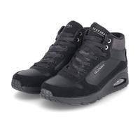 Skechers 177181 BBK Bottes à lacets en cuir et synthétique pour femme Noir, Noir , 41 EU