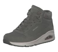 Skechers 177181 OLV Bottes à lacets en cuir et synthétique pour femme Vert