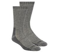 Skechers 2 Pack hommes's Crew Wool Chaussettes en Noir, Pointure Grand