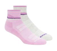 Skechers 2 Pack Wohommes's Trail Quarter Chaussettes en Lavande, Pointure Moyen