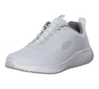Skechers Homme Bounder Sneaker Basse, White Mesh/PU/Trim, 46 EU