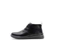 Skechers 204670 BLK, Basket Homme, Black Leather, 44 EU