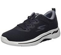 Skechers 216254 Bkgy, Basket Homme, Textile Noir Cuir noir Synthétique Noir, 46 EU