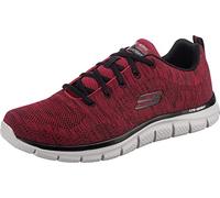 Skechers 232298 RDBK, Basket, Red Knit/Black Trim,