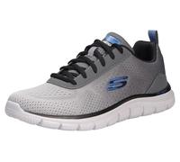Skechers 232399 Ccgy, Basket Homme, Garniture noire en maille anthracite, 39.5 EU