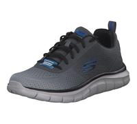Skechers 232399 Ccgy, Basket Homme, Garniture noire en maille anthracite, 46 EU