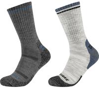 Skechers 2PPK Men Trail Wool Socks SK41104-9300, chaussettes, hommes, grises