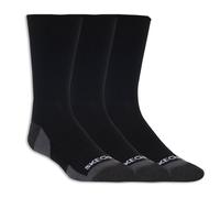 Skechers 3 Pack Half Terry Crew Chaussettes en Noir, Pointure Grand