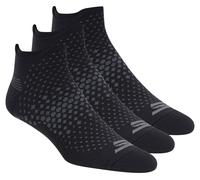 Skechers 3 Pack hommes's Low Cut Chaussettes en Noir, Pointure Grand