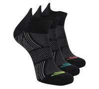 Skechers 3 Pack hommes's Performance Low Cut Pattern Chaussettes en Noir, Pointure Grand