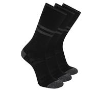Skechers 3 Pack hommes's Reflective Performance Crew Chaussettes en Noir, Pointure Grand