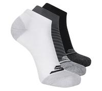 Skechers 3 Pack hommes's Terry Low Cut Chaussettes en Blanc/Gris, Pointure Grand