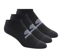 Skechers 3 Pack No Show Stretch Chaussettes en Noir, Pointure Grand