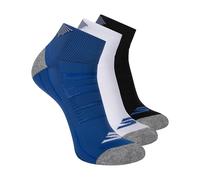 Skechers 3-Pack Performance Golf Quarter Crew Socks, Odor Control & Mesh Ventilation Chaussettes, Bleu Cobalt, Blanc et Noir, 10-13 Hommes