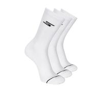 Skechers 3-Pack Performance Pickleball Crew Socks, Odor Control & Mesh Ventilation Chaussettes, Blanc/Jardin Opulent, 10-13 Hommes