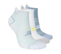 Skechers 3-Pack Performance Pickleball Low Cut Socks, Odor Control & Mesh Ventilation Chaussettes, Bleu poudré/Blanc/Chambray, 9-11 Femmes