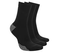 Skechers 3 Pack Wohommes's Half Terry Low Crew Chaussettes en Noir/Blanc, Pointure Moyen