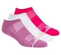 Skechers 3 Pack Wohommes's No Show Premium Basic Chaussettes en Violet/Rose, Pointure Moyen