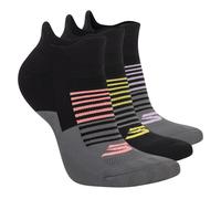 Skechers 3 Pack Wohommes's Performance Low Cut Chaussettes en Noir/Gris, Pointure Moyen
