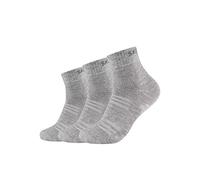 Skechers 3 pair Unisex Quarter socks SK42017, Farben:Light Grey Melange, Socken & Strümpfe:47-49
