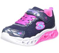 Skechers 302317l Nvmt Basket, Bordure Multicolore en Maille Scintillante Bleu Marine, 33 EU