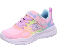 Skechers 303503l Lpmt, Chaussures de Sport Fille, Hellrosa Netzstoff mit Mehreren Zierteilen,