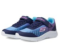 Skechers 303532l Nvmt Baskets, Bordure en Maille Bleu Marine, 35 EU