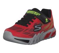 Skechers 400137L RDBK, Baskets, Red Synthetic/Black & Yellow Trim,
