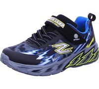 Skechers 400150N BKBL, Baskets, Black Textile/Synthetic/Blue & Yellow Trim, 22 EU