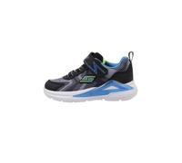 Skechers 401660L BKYB, Baskets, Black & Charcoal Textile/Yellow & Blue Trim,